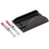 Stoper do bramy regulowany pod zasuwę H-65mm RAL9005