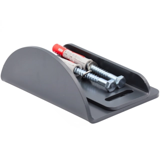 Stoper do bramy regulowany pod zasuwę H-65mm RAL7016 Stoper do bramy regulowany pod zasuwę H-65mm RAL7016