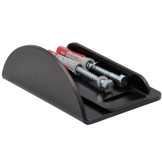 Stoper do bramy regulowany pod zasuwę H-65mm RAL9005 Stoper do bramy regulowany pod zasuwę H-65mm RAL9005