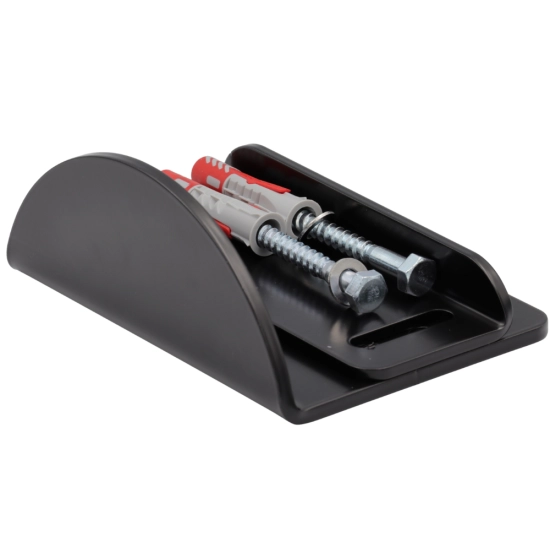Stoper do bramy regulowany pod zasuwę H-65mm RAL9005